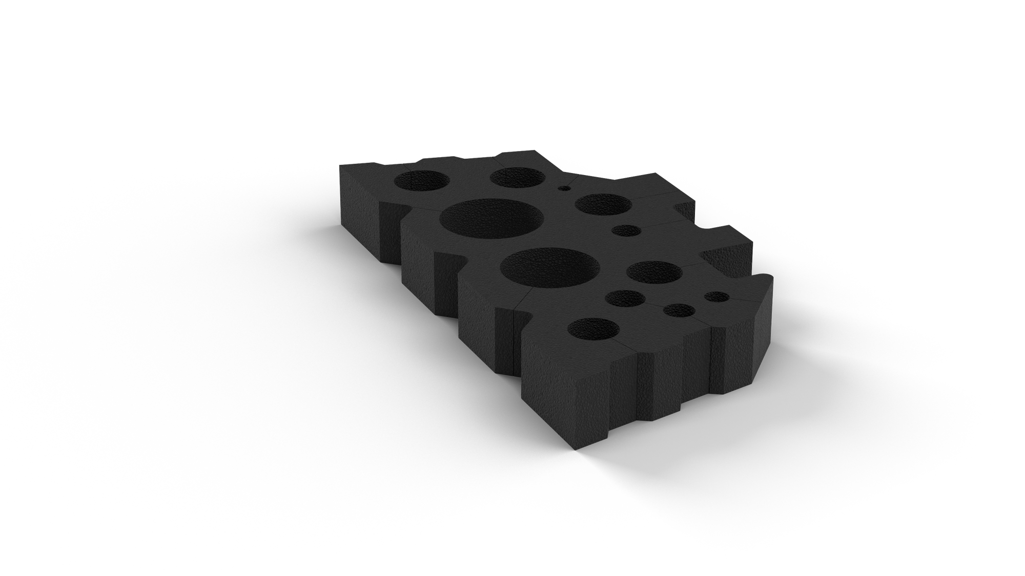 Die cut pieces made from cellular and spongy foam